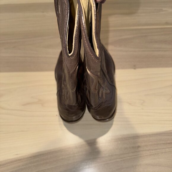 Stetson Casey BRown Leather Embroidered Snip Toe Western Boots Women's 8.5 - Picture 8 of 11